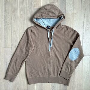 ANDREA FENZI Pure Wool & Cashmere Full Zip Hoodie